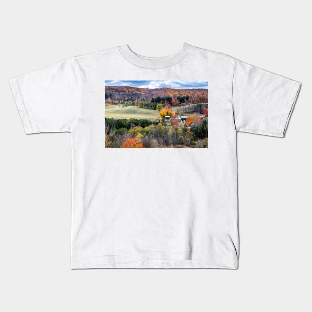 Fall Foliage In Hockley Valley Kids T-Shirt by Robert Alsop